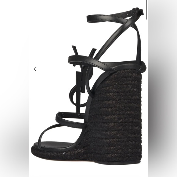 Saint Laurent Used 

Saint Laurent Cassandra Wedge Espadrilles - Picture 2 of 8
